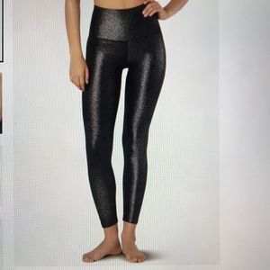 Twinkle High Waisted MIDI Legging-Black/Silver